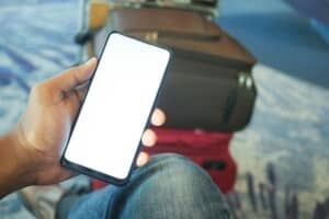 Booking Direct – Smartphone at Airport